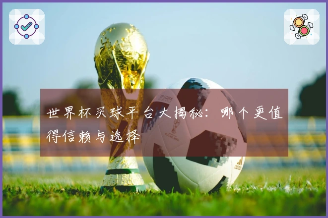 世界杯买球平台大揭秘：哪个更值得信赖与选择